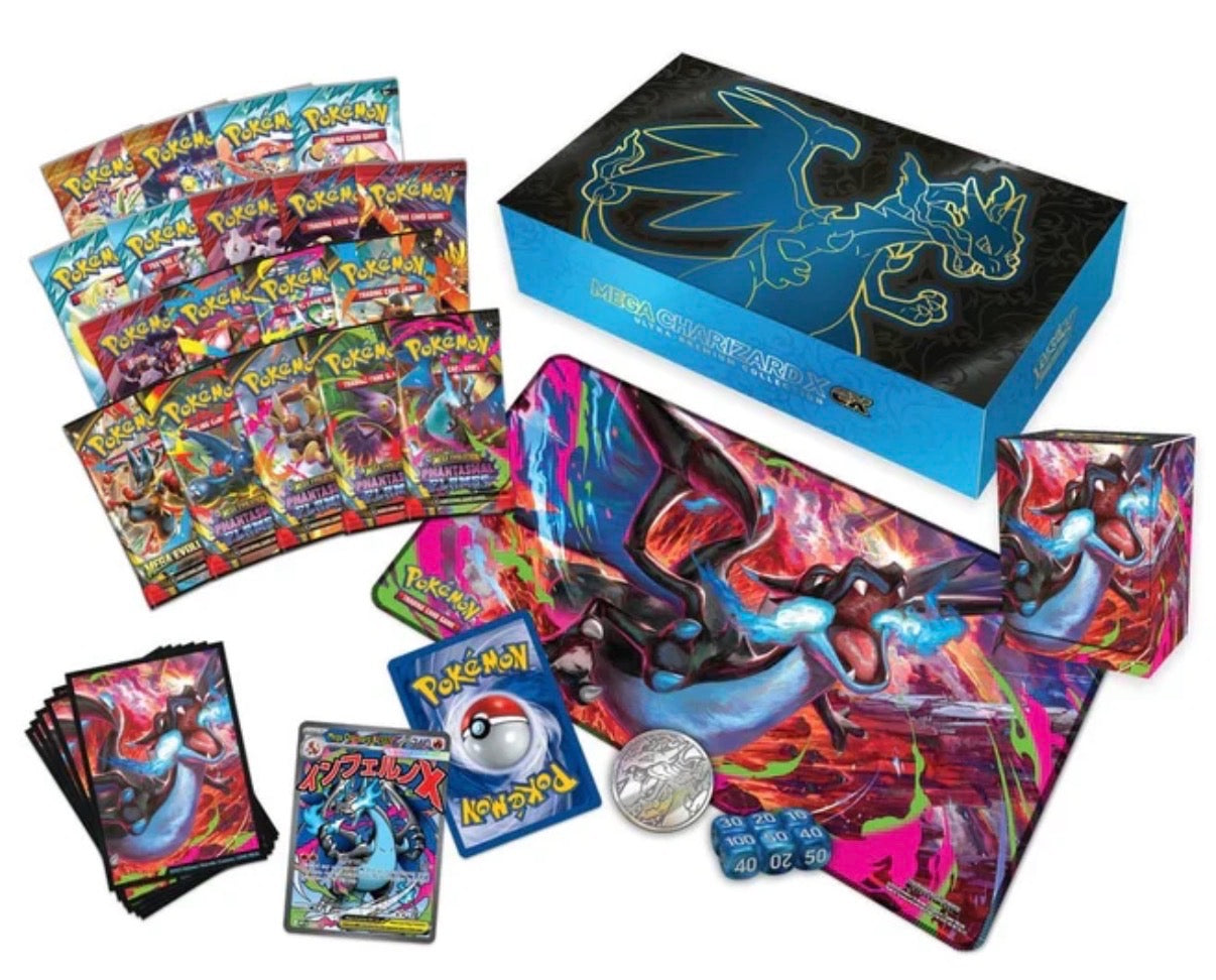 Pokémon TCG: Mega Charizard X ex Ultra-Premium Collection Box (Factory Sealed)