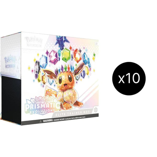 Pokemon Prismatic Evolutions Elite Trainer Box 10 Box Case
