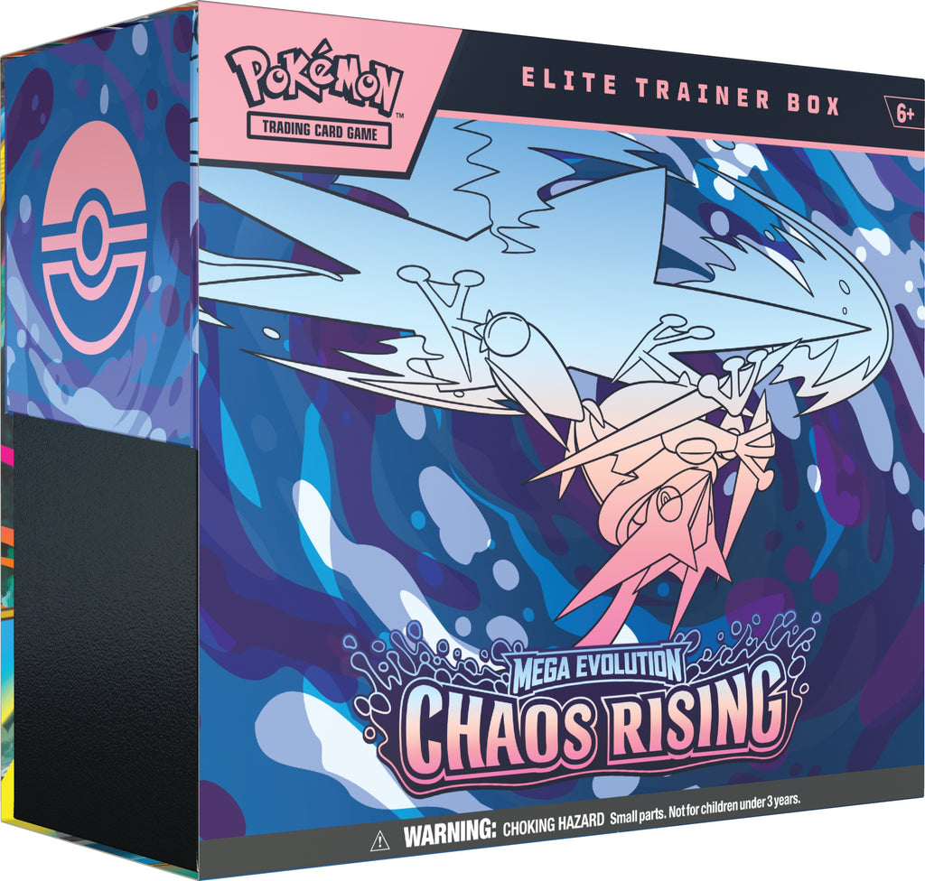 Pokémon Mega Evolution – Chaos Rising Elite Trainer Box | Sealed ETB | Limited Release (Pre-Order May 22 Release)
