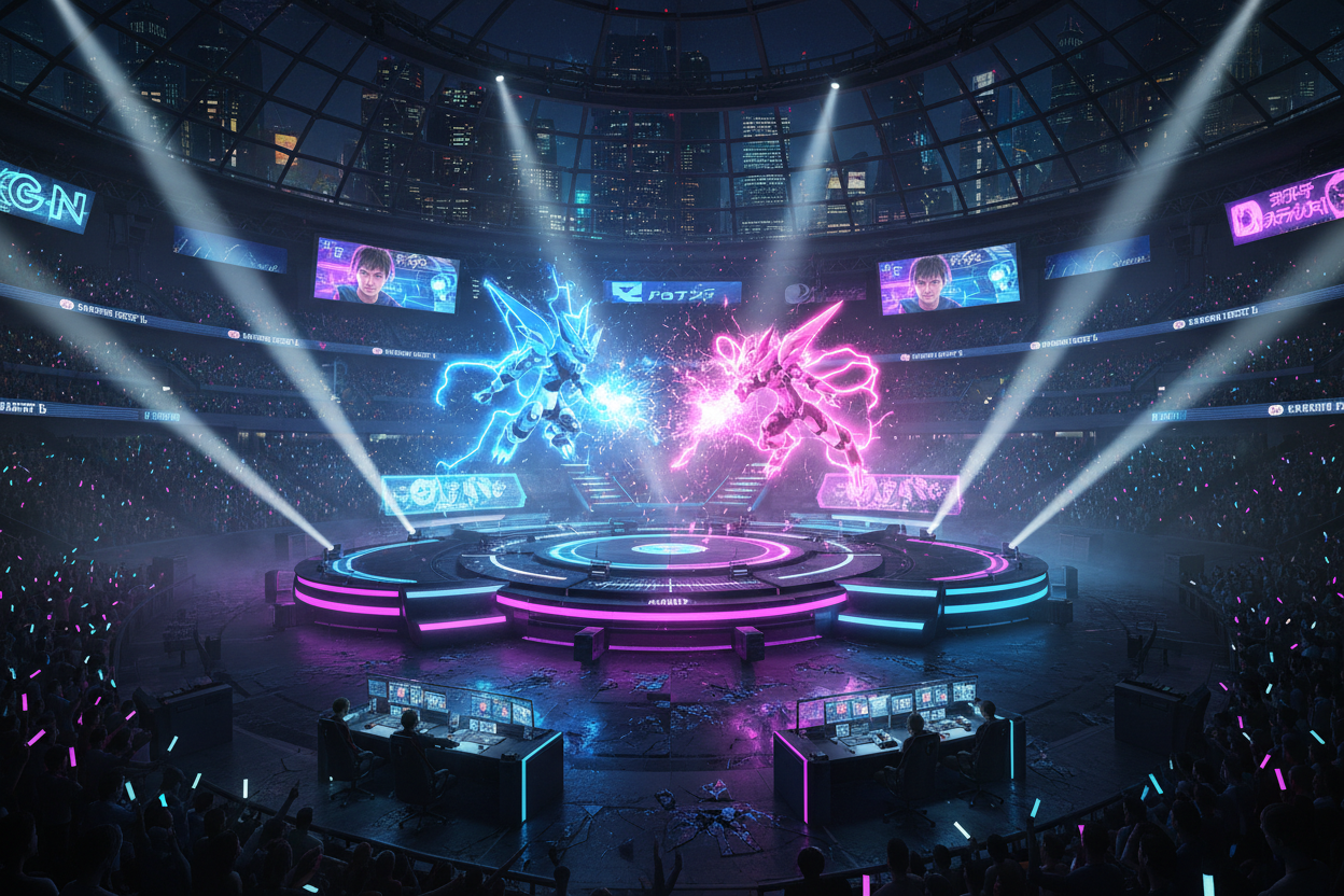 Your store feels like a competitive Pokémon arena—inspired by anime battles, late-night streams, and high-stakes pulls. This is where serious collectors, players, and breakers come to win.

Think Neo-Tokyo energy meets Pokémon Stadium.